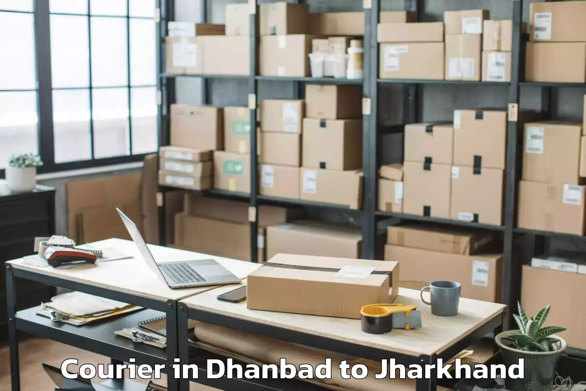 Professional Dhanbad to Bisrampur Courier